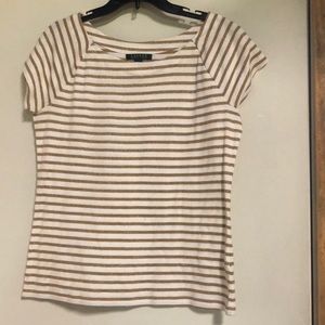 Gold and cream shirt by Lauren